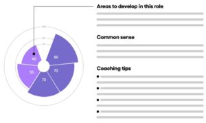 SuccessFinder report for onboarding including areas to develop and coaching tips